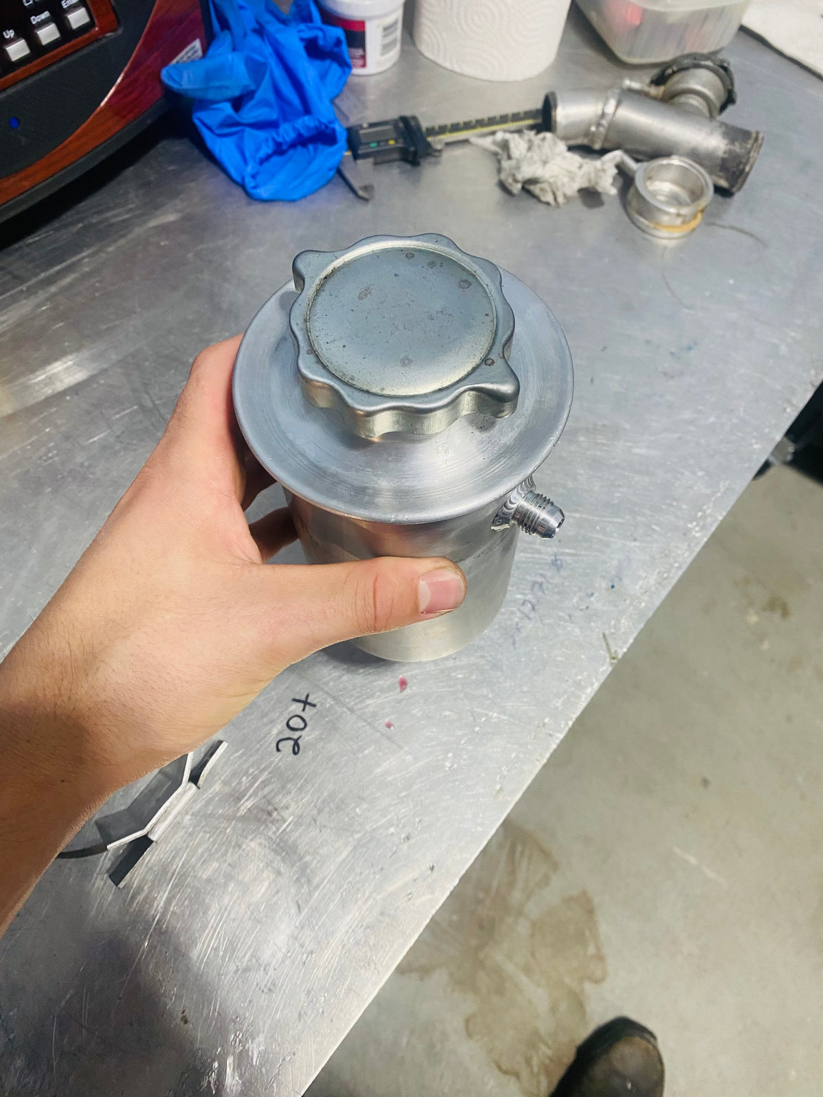 Aluminum Power Steering Resevoir